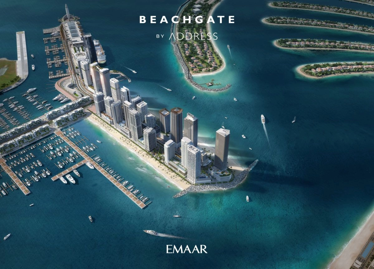 Двухэтажный пентхаус с 4 спальнями в Beachgate by Address от застройщика  Emaar на берегу моря (Type 2) | Top Address